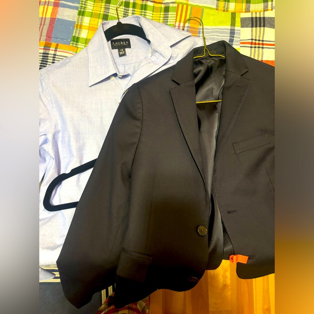 Boys Size 12 Navy Ralph Lauren Suit